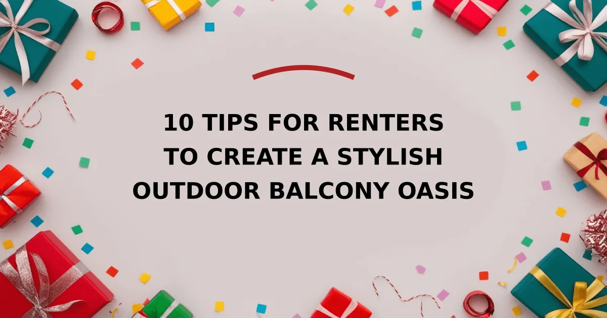 10 Tips for Renters to Create a Stylish Outdoor Balcony Oasis